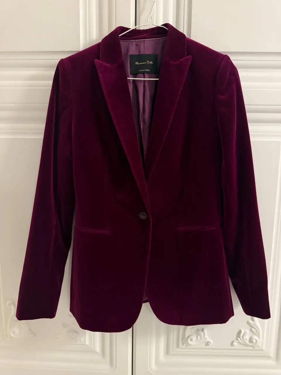 Женский пиджак Massimo Dutti бордовый велюровый - Женская одежда (Одежда) в Люберцы