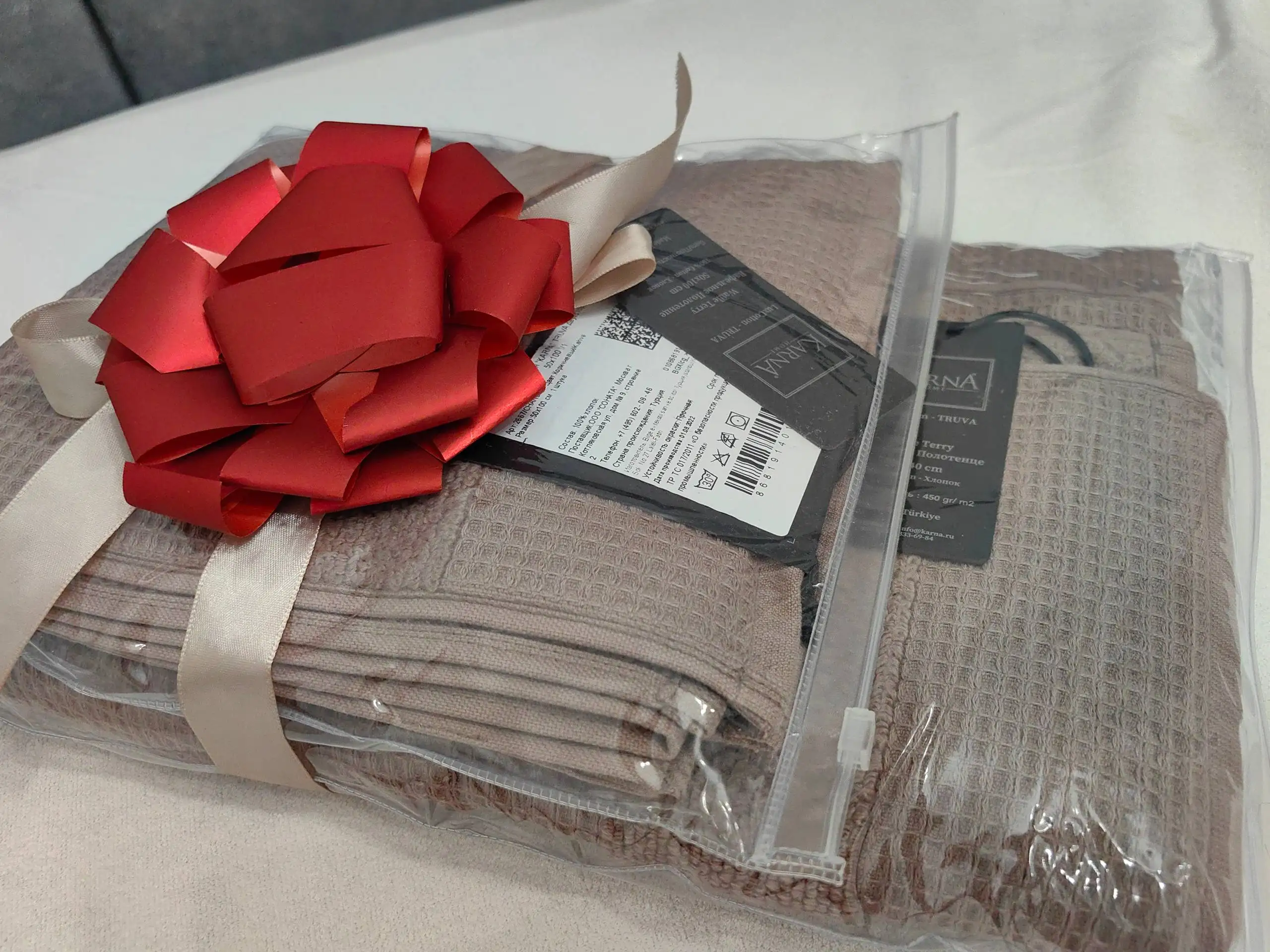 Набор полотенец на 8 марта - Текстиль (Барахолка) в Некрасовка