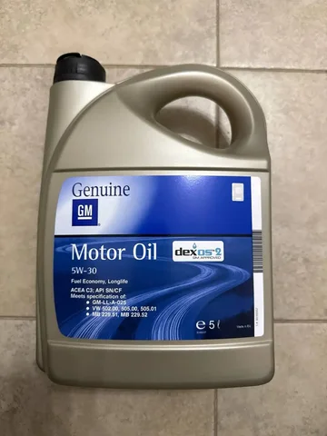 Моторное масло GM Dexos2 5W-30 5л - Автомобильные товары в Люберцы