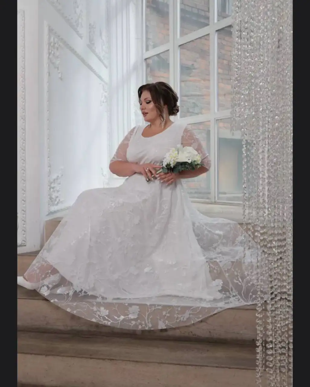 Платье белое новое с бирками - Одежда в Некрасовка