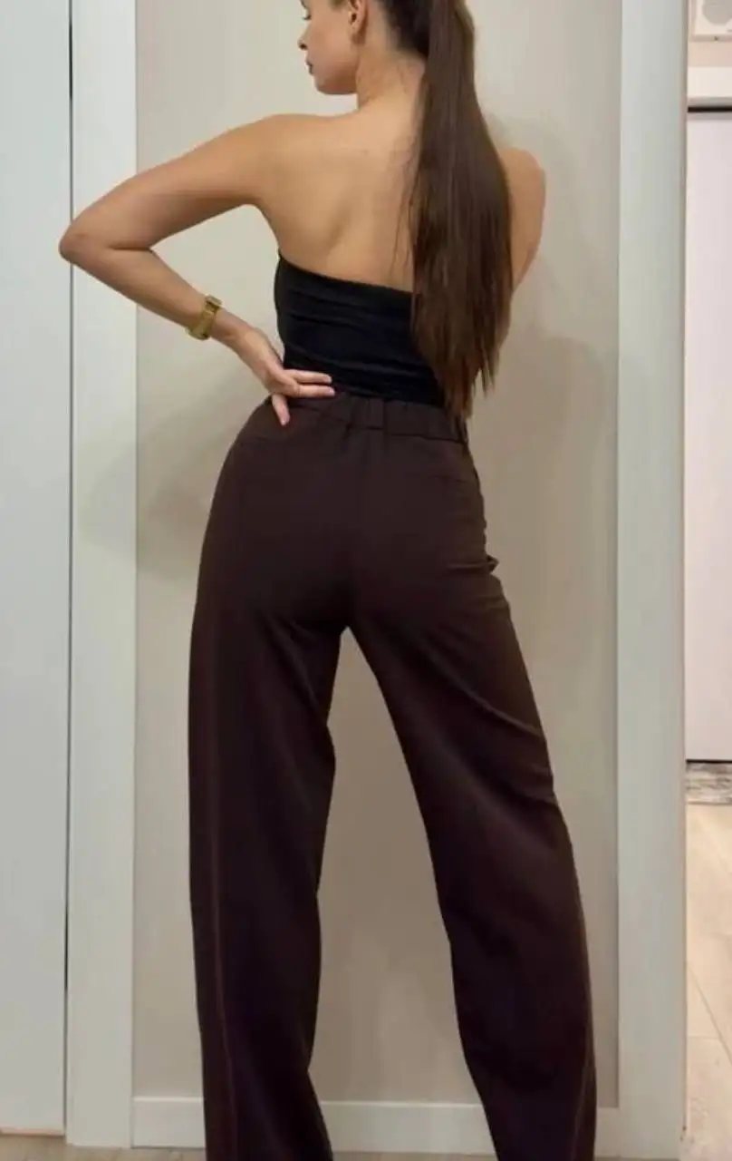 Брюки женские новые шоколадного цвета 50 размер - Брюки (Одежда) в Люберцы