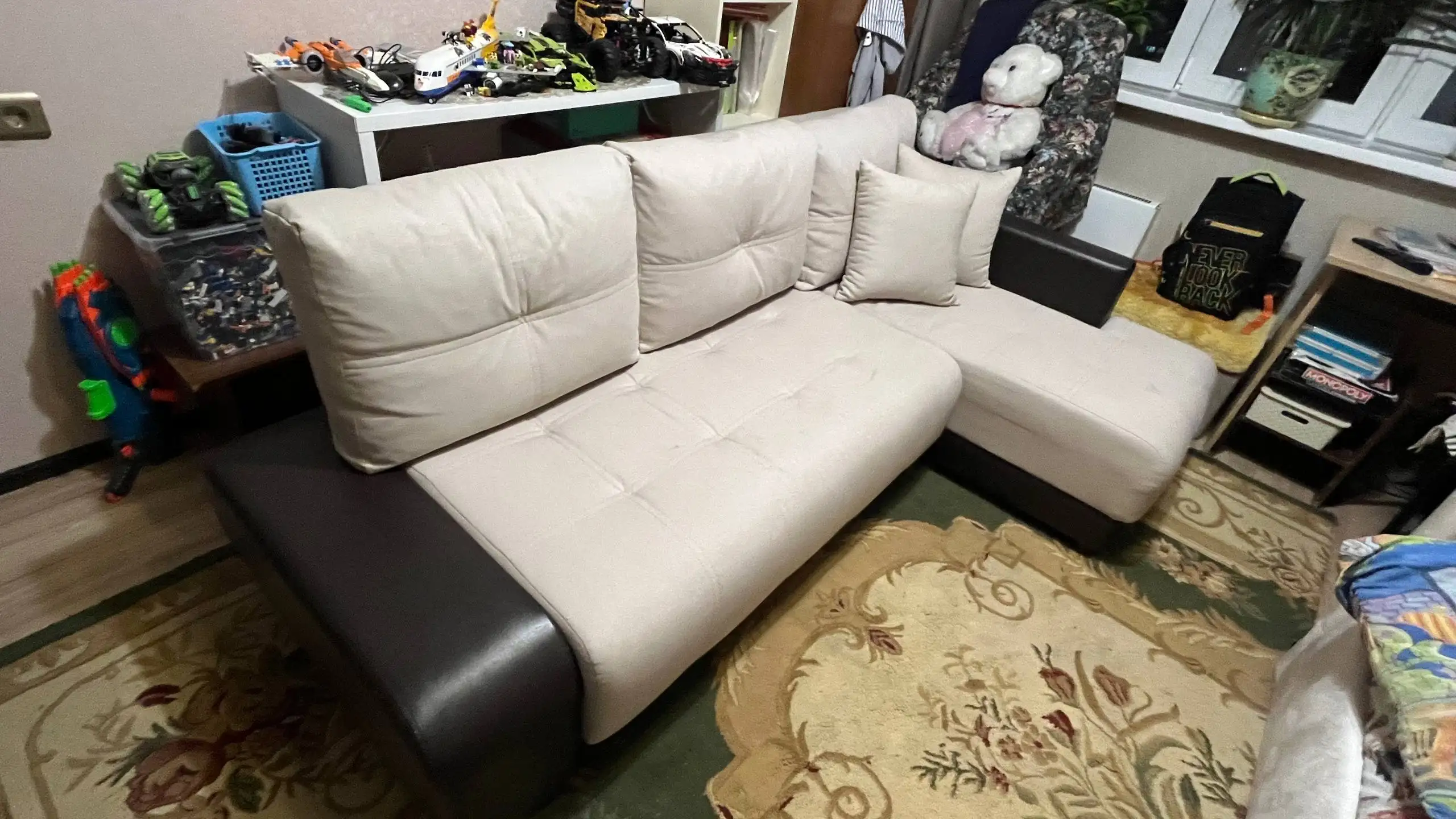 Угловой диван правый угол в хорошем состоянии - Мебель (Для дома и дачи) в Люберцы