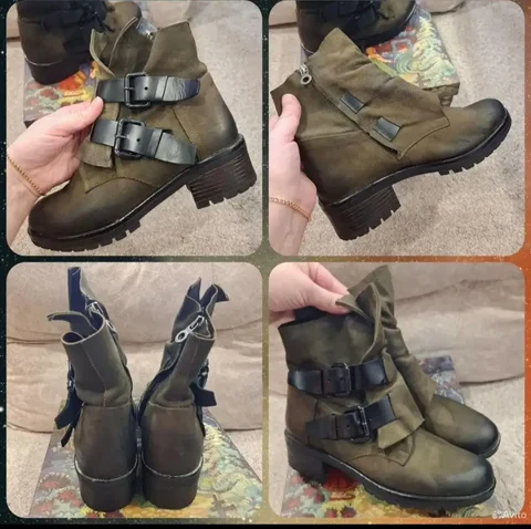 Ботинки TERVOLINA из натуральной кожи (нубук) размер 40 - частное объявление в Люберцы