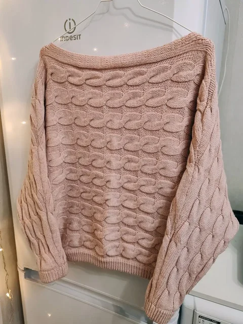 Свитер укороченный с приспущенным рукавом, размер 44 - Свитеры в Люберцы