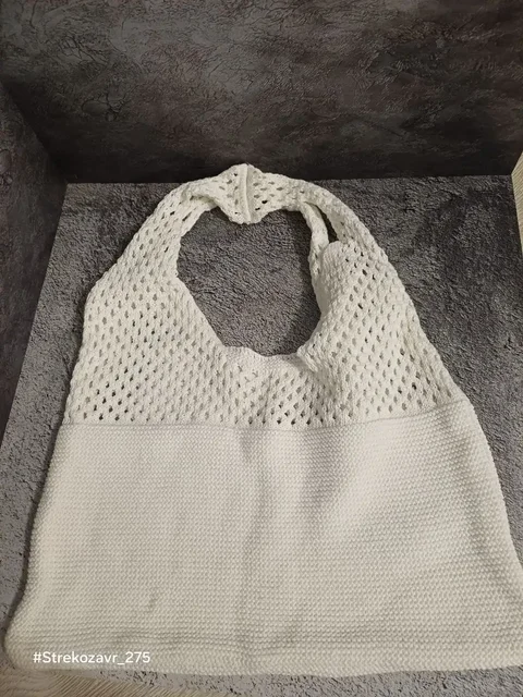 Продам новую вязаную сумку-авоську белого цвета - Куклы в Люберцы