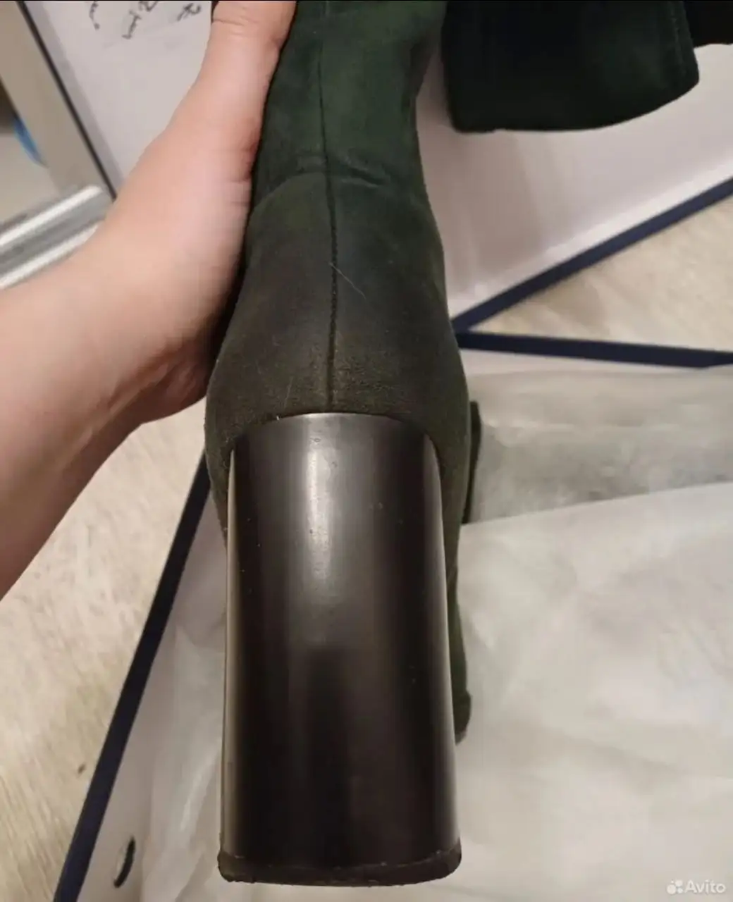 Продажа женских замшевых ботфортов - Обувь (Одежда) в Люберцы