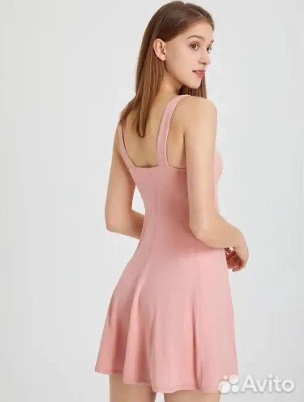 Летнее платье-сарафан нежно-розового цвета, размер 42 - Женская одежда (Одежда) в Люберцы