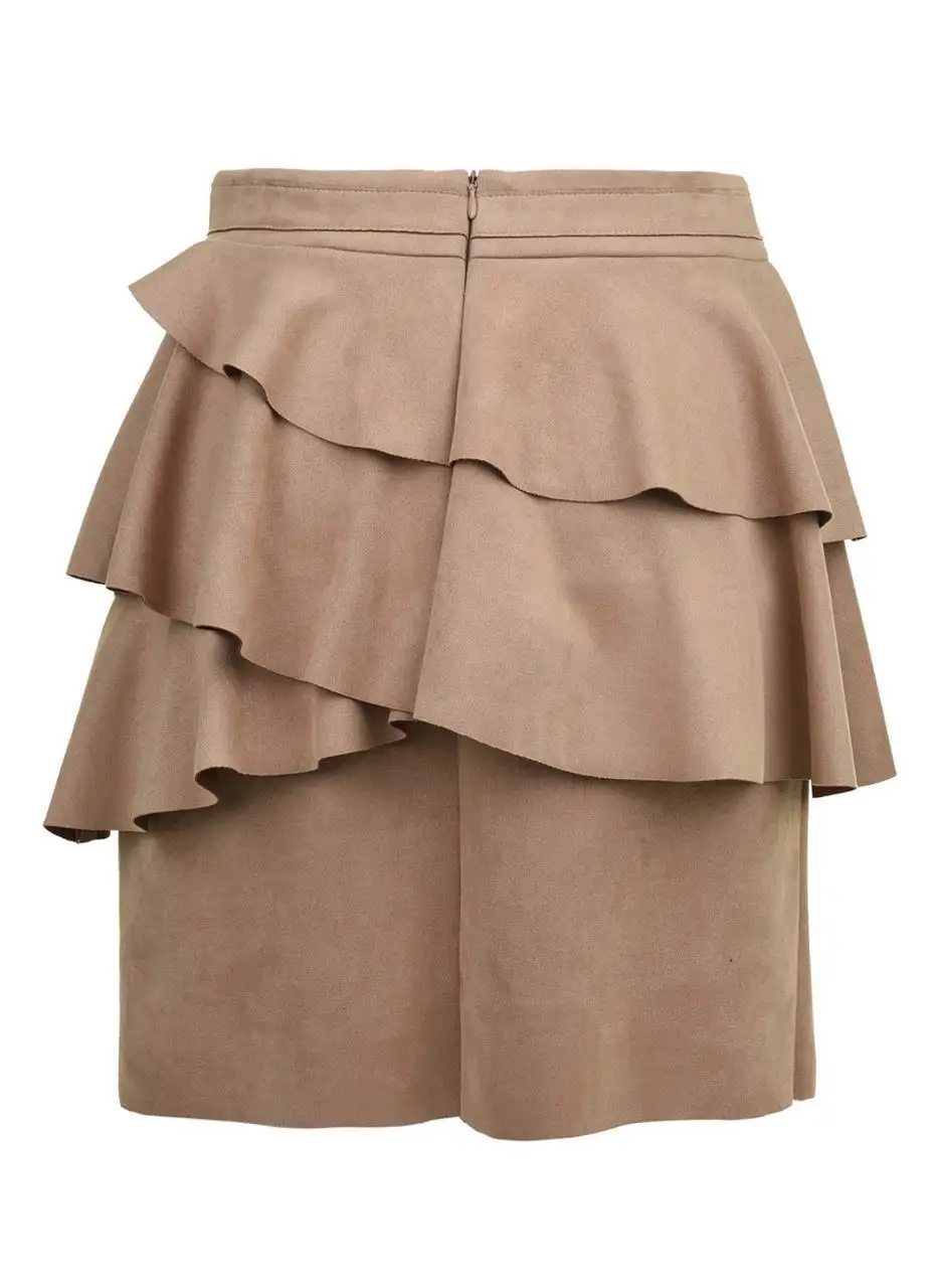 Короткая юбка LOVE REPUBLIC из экозамши - Женская одежда (Одежда) в Некрасовка, Люберцы