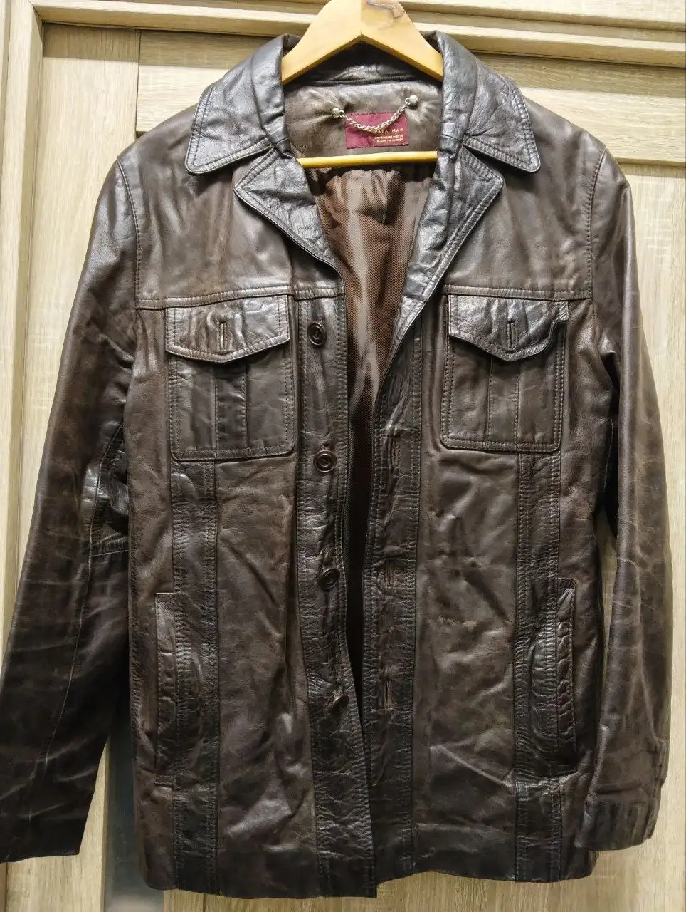 Кожаная куртка оригинал размер S - Верхняя одежда (Одежда) в Люберцы