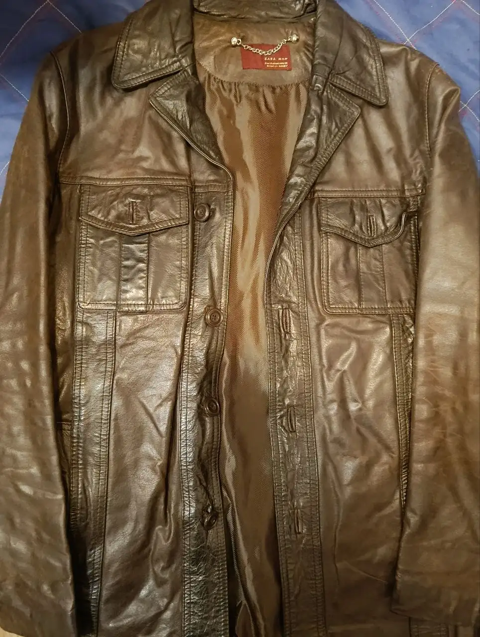 Кожаная куртка оригинал размер S - Верхняя одежда (Одежда) в Люберцы