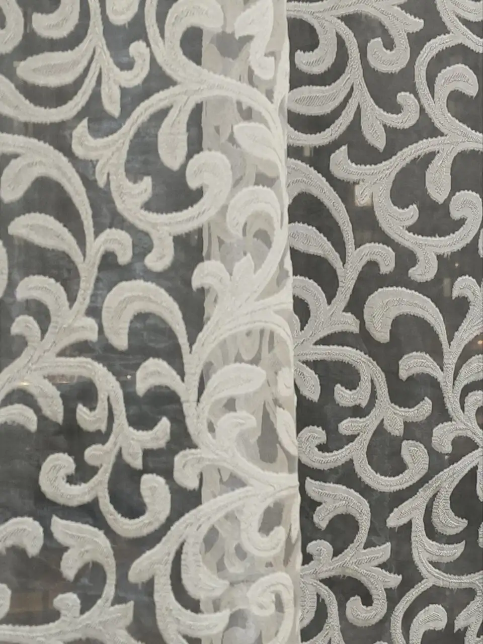 Тюль на шторной ленте с утяжелителем - Шторы и тюль (Барахолка) в Люберцы