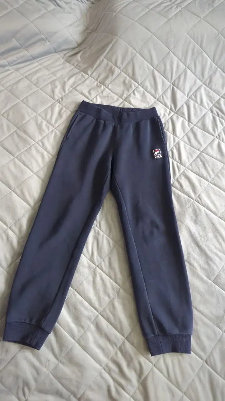 Хлопковые спортивные штанцы Fila с начесоном - Спортивная одежда (Одежда) в Люберцы