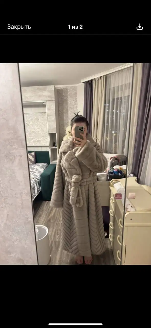 Шуба эко мех - Одежда в Некрасовка