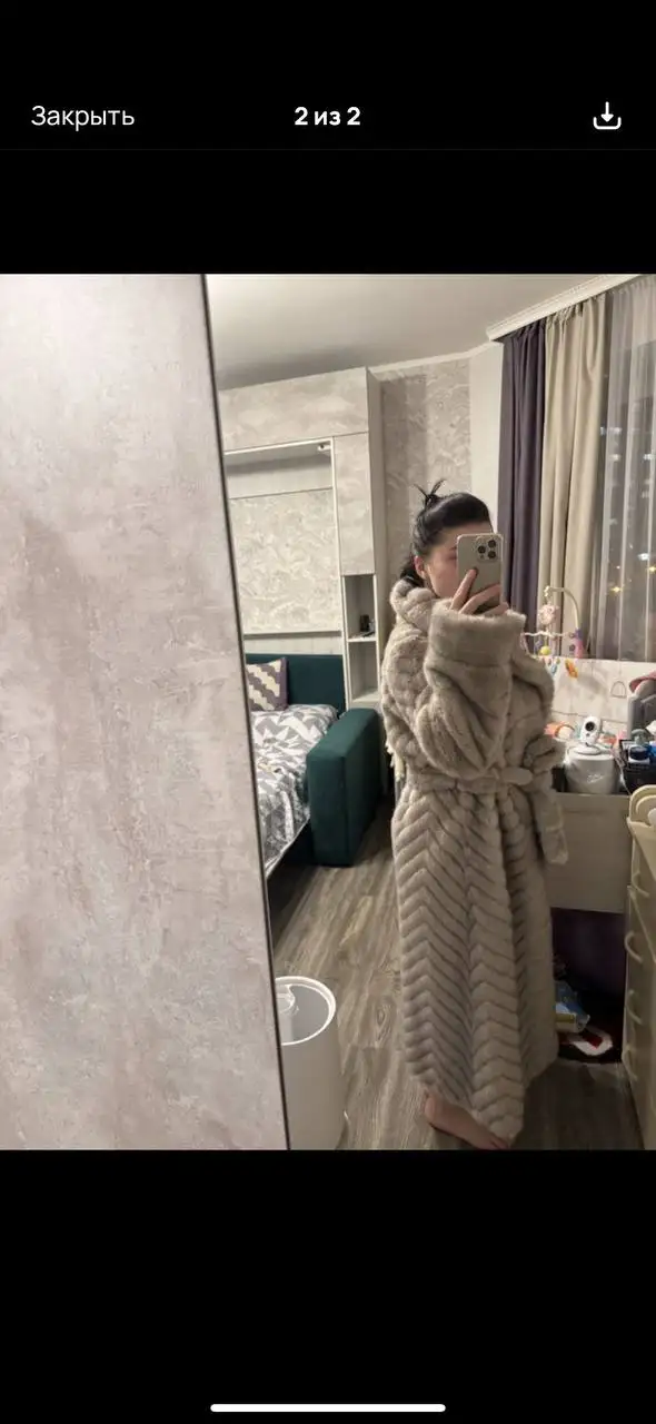 Шуба эко мех - Одежда в Некрасовка