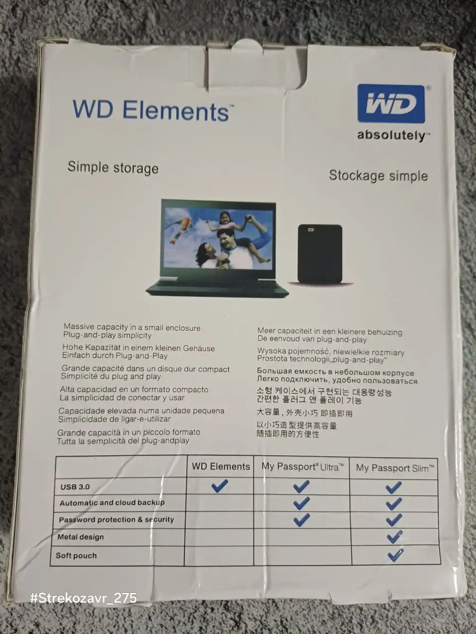 Продам новый переносной жесткий диск WD Elements 1TB - Внешние накопители (Электроника) в Люберцы