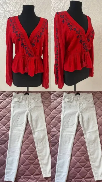 Блузка H&M и джинсы Zara - Жакеты в Люберцы