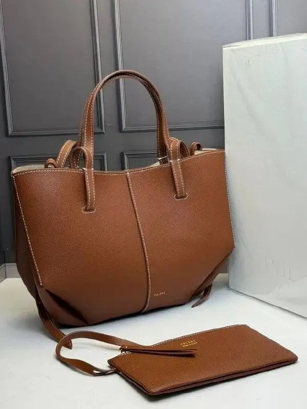 Полене сумочка из натуральной кожи Cognac - Сумки (Одежда) в Люберцы
