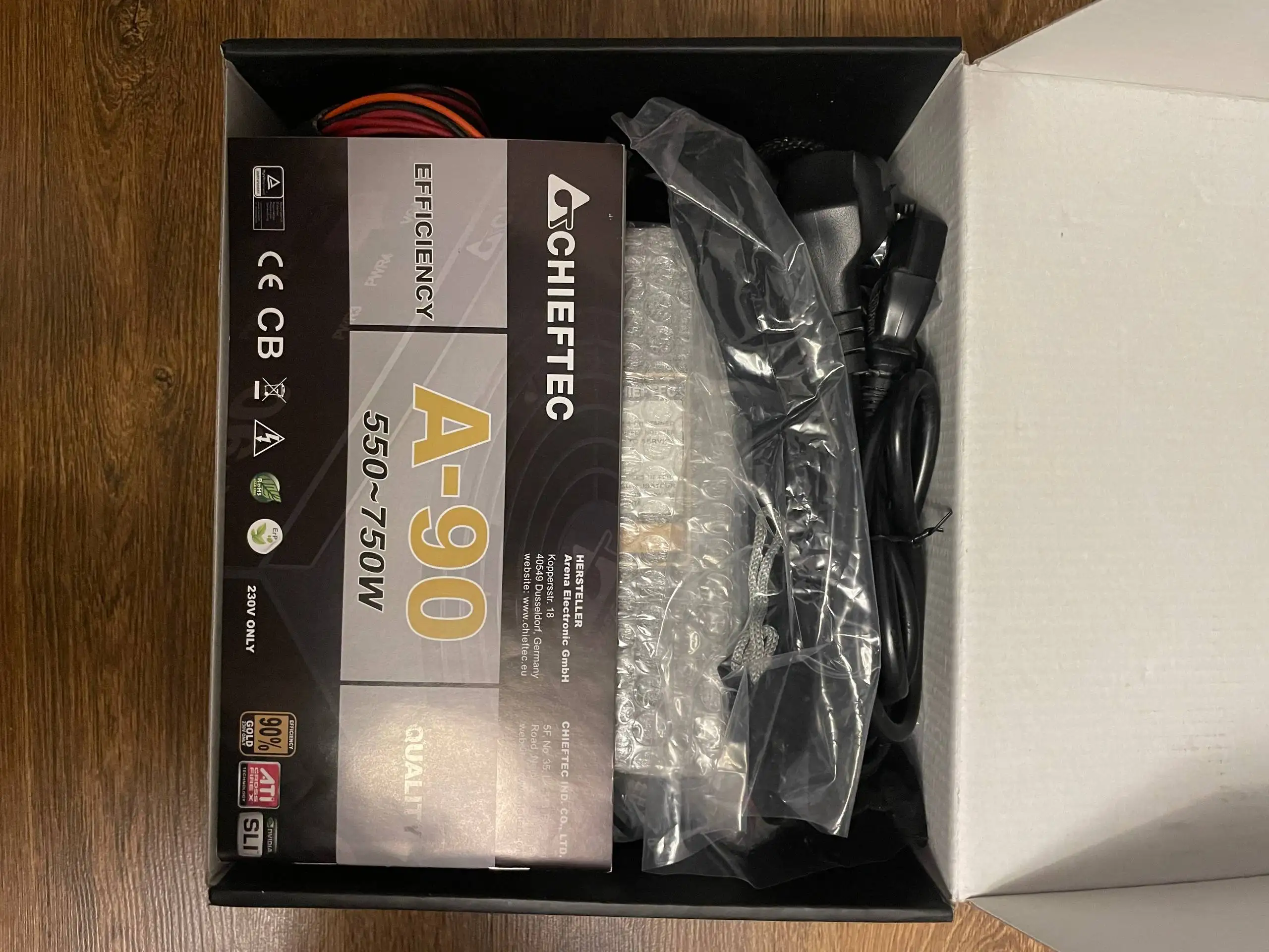 Блок питания CHIEFTEC A-90 750W 80+ Gold - Блоки питания (Электроника) в Люберцы
