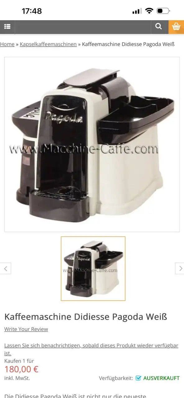 Капсульная кофемашина Pagoda (Nespresso) - Кофемашины (Электроника) в Люберцы