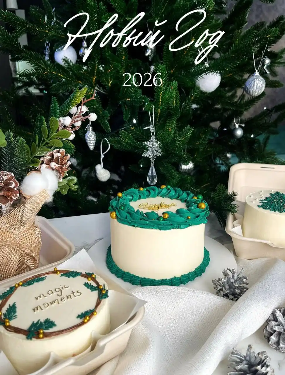 Праздничные торты и бенто тортики к Новому Году