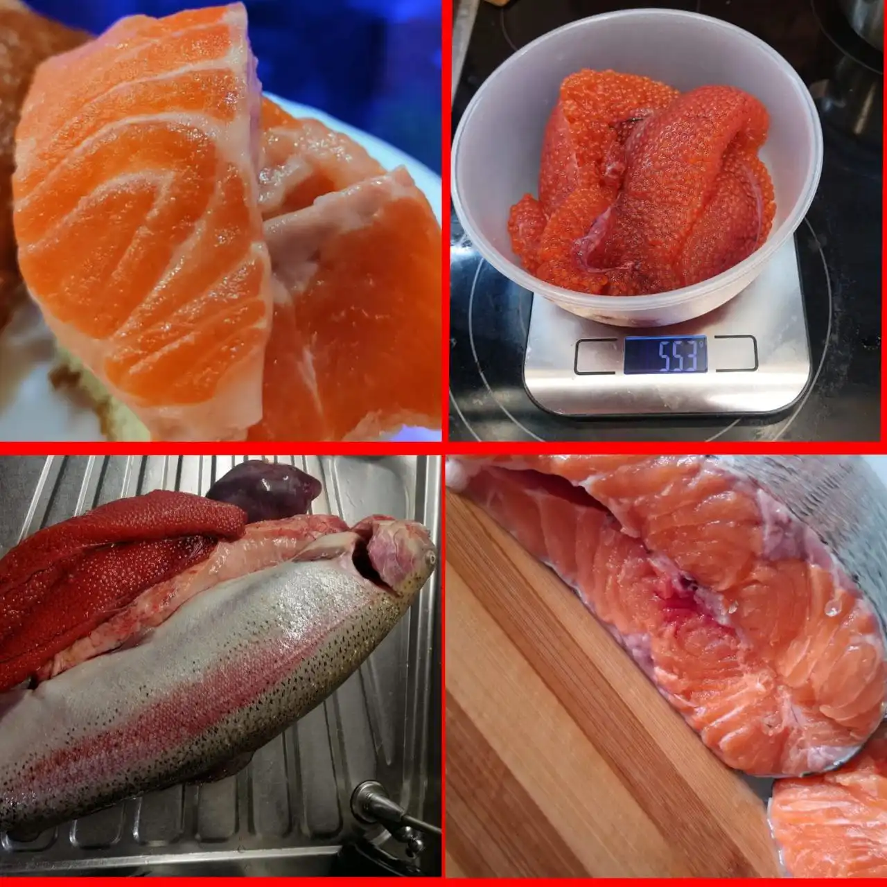 Свежемороженая форель с икрой