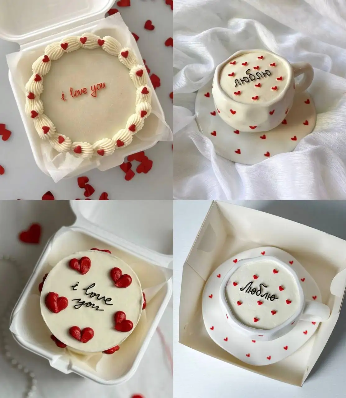 Заказ бенто торта ко Дню святого Валентина - Кондитерские услуги (Услуги) в Барнаул