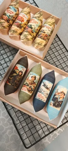 Глазированные сырки в коробочках на 23 февраля - Декор в Барнаул