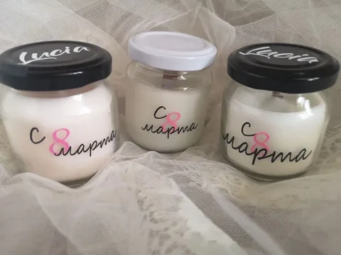 Подарочный набор свечей ручной работы «Нежность весны» к 8 Марта - Снегоходы в Барнаул