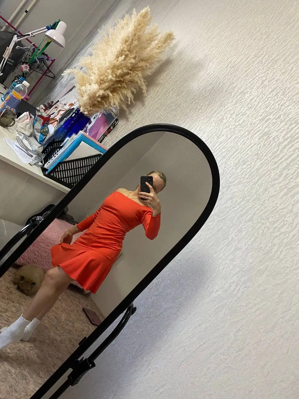 Новое платье с биркой, размер 42-46, коралловый трикотаж - Женская одежда (Одежда) в Барнаул