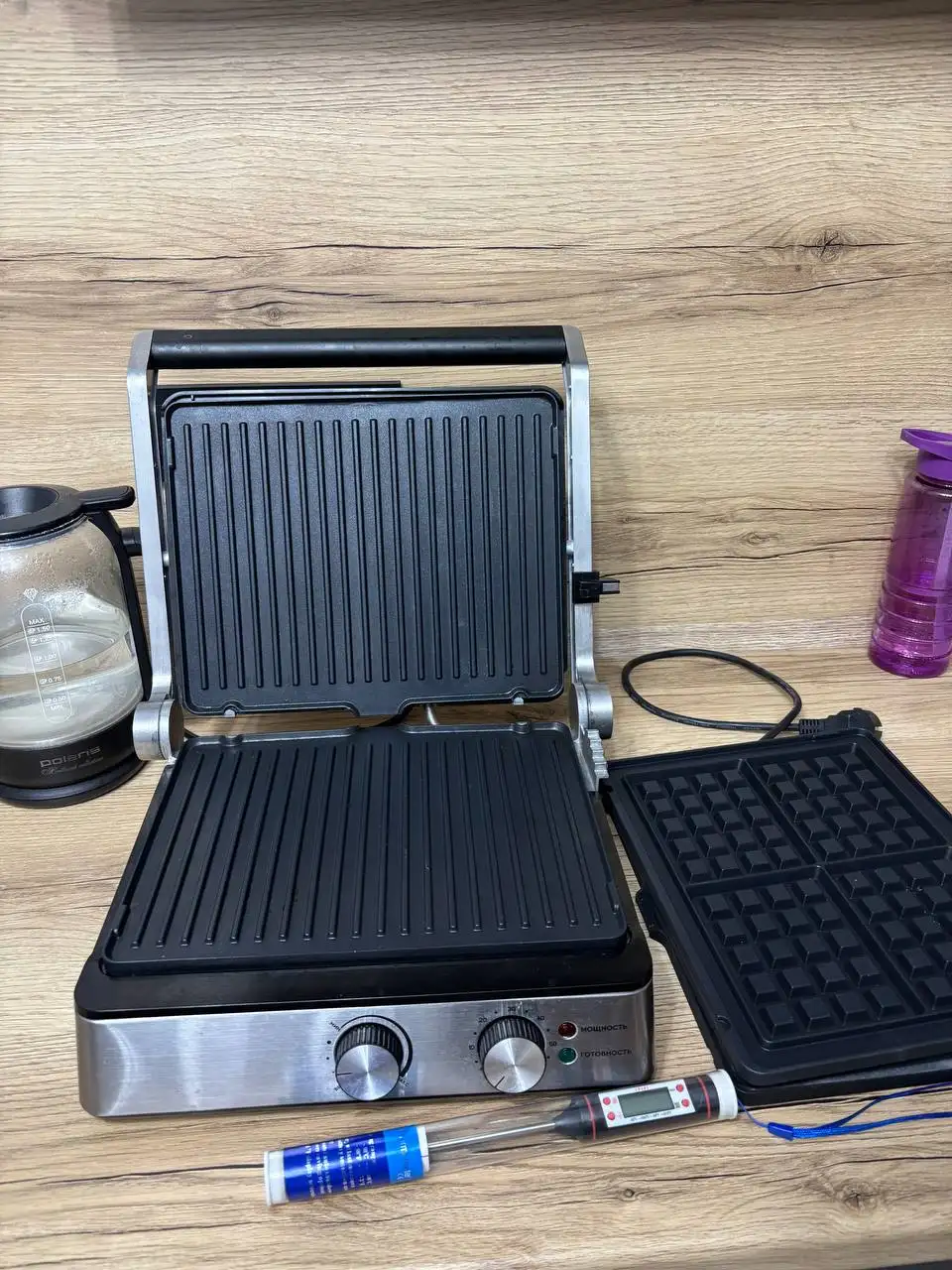 Гриль с термометром и формами для вафель - Кухонная техника (Для дома и дачи) в Барнаул
