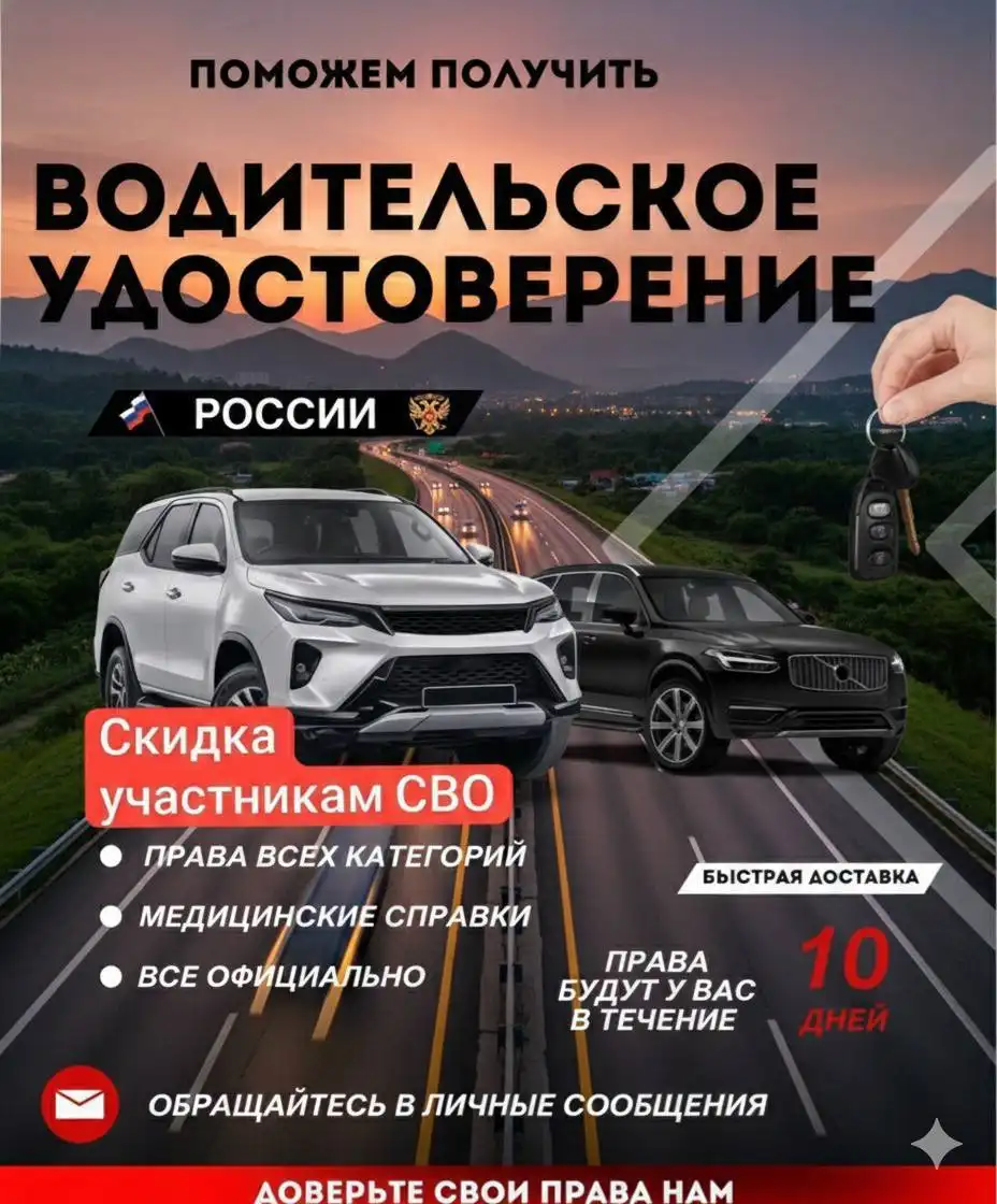 Оформление водительского удостоверения под ключ - Автоуслуги (Услуги) в Волгоград