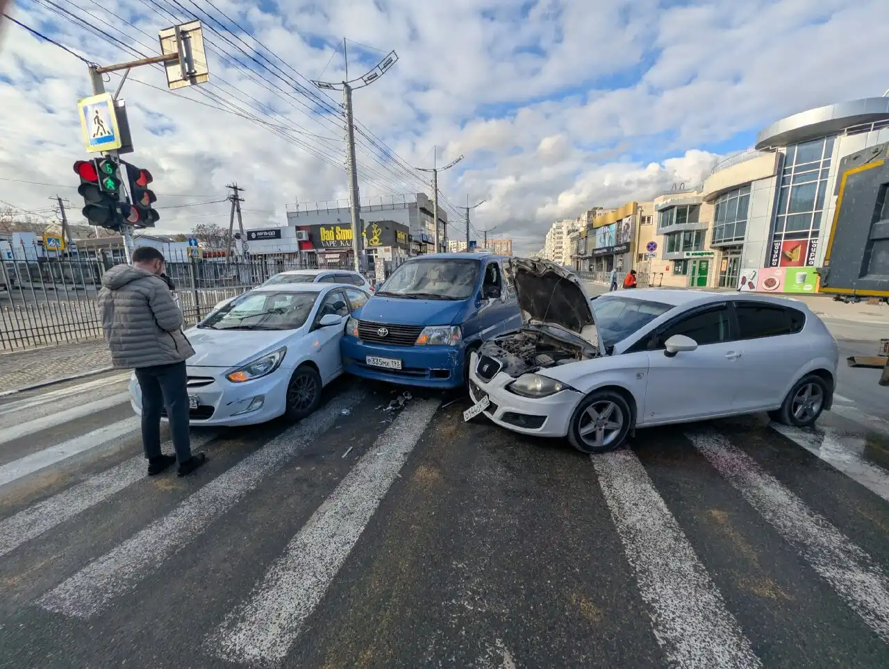 ДТП на перекрестке Видова 27 Автовокзал - Роскадастр БТИ