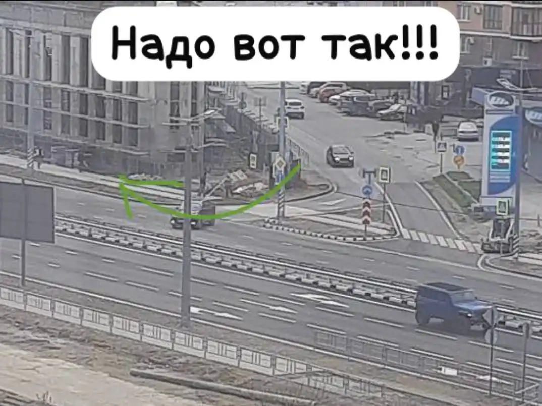 Внимание водителей: ограничение выезда у АЗС Уфимнефть