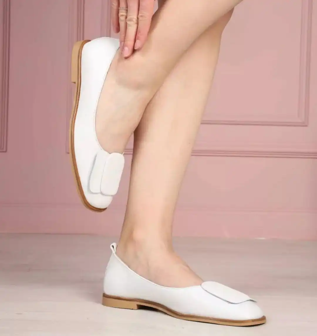 Женские балетки из натуральной кожи и замши