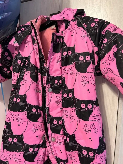 Комбинезон зимний 74-80 с шапкой-шлемом - Товары для детей в Балашиха