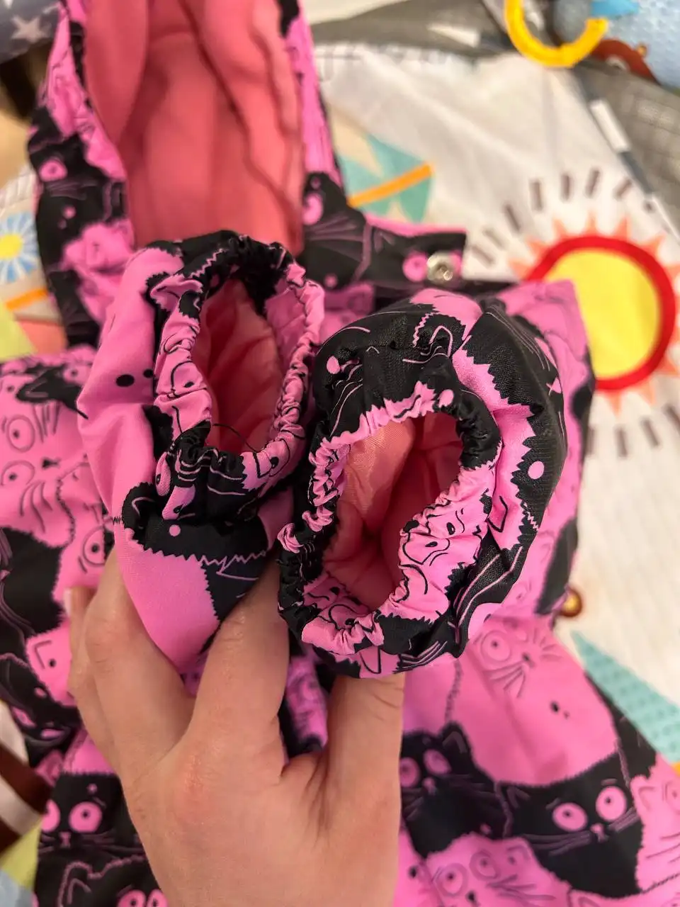 Комбинезон зимний 74-80 с шапкой-шлемом