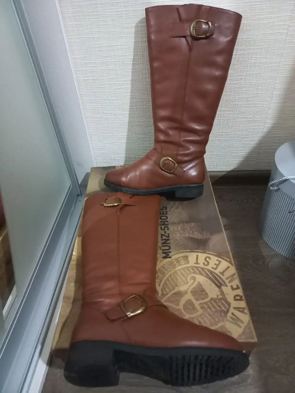 Зимние сапоги Munz-Shoes из натуральной кожи с мехом