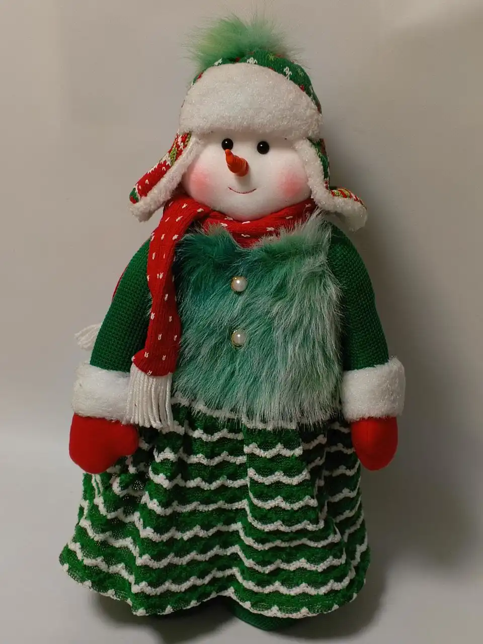 Снеговики-девочки в платьях