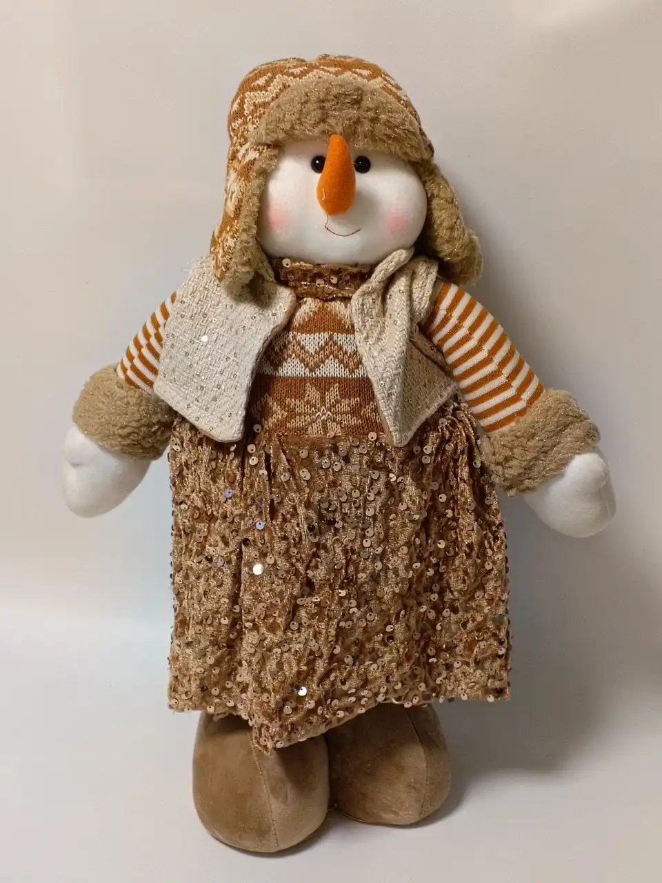 Снеговики-девочки в платьях