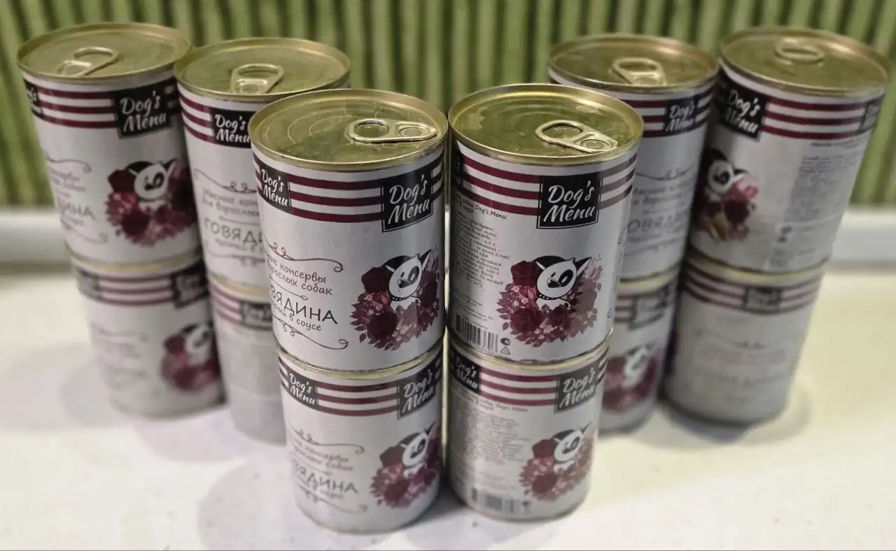 Влажный корм для собак 12 банок - Корма для животных (Барахолка) в Балашиха