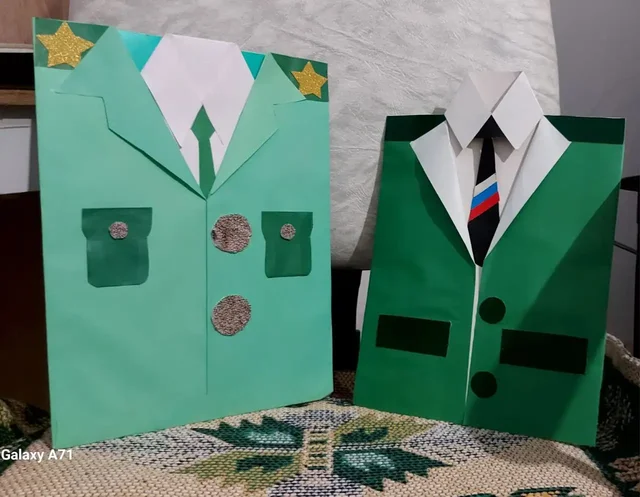 Аппликация на 23 февраля для школы или садика - Товары для детей в Балашиха