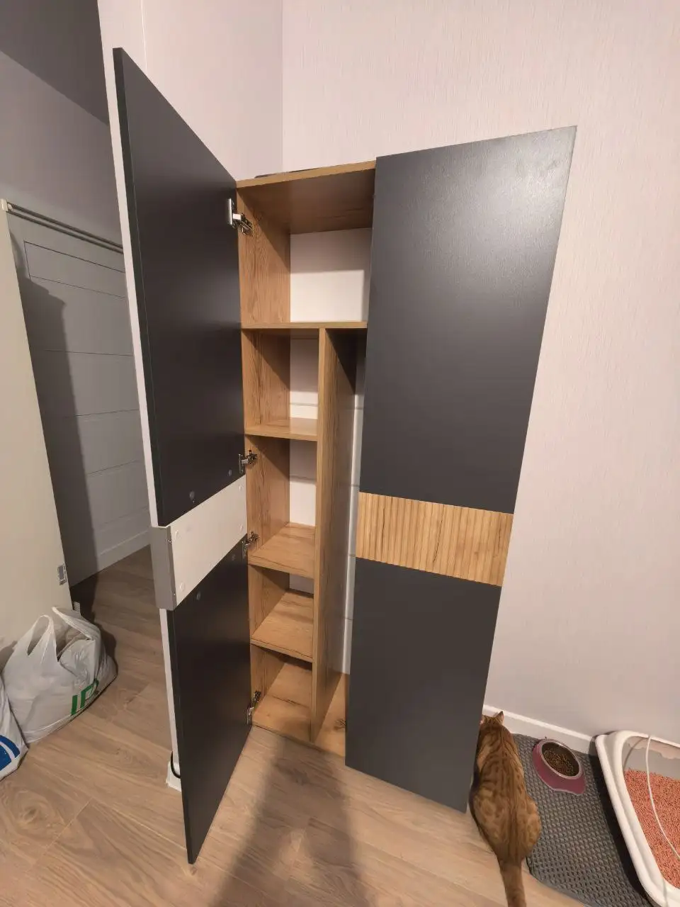 Шкаф новый 182х80х35 см ЛДСП/МДФ - Мебель (Для дома и дачи) в Балашиха