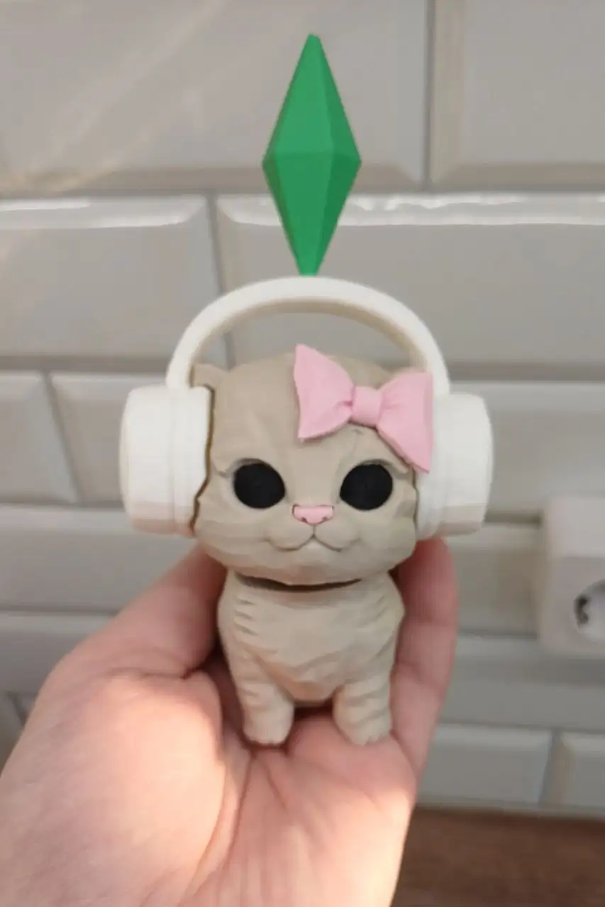 Танцующий котик из Sims для 3D печати - 3D печать (Хобби и отдых) в Балашиха