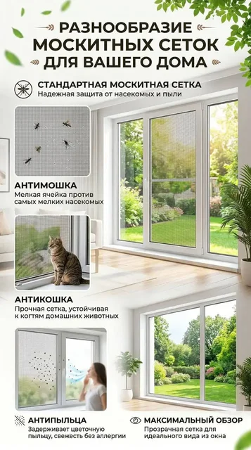 Москитные сетки и шторы плиссе для дома - Москитные сетки в Балашиха