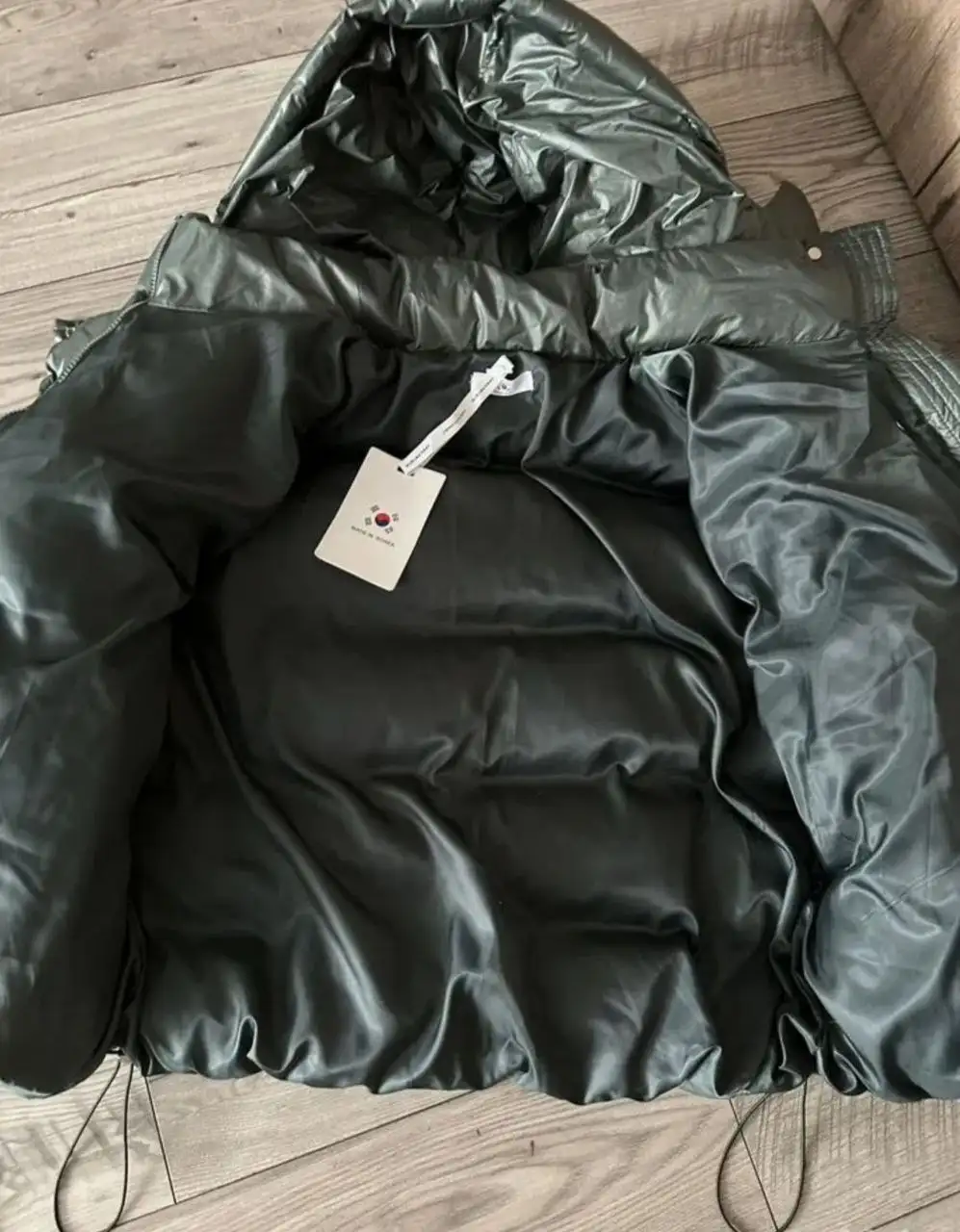 Куртка новая р.44-46 Корея серо-зеленый - Верхняя одежда (Одежда) в Балашиха