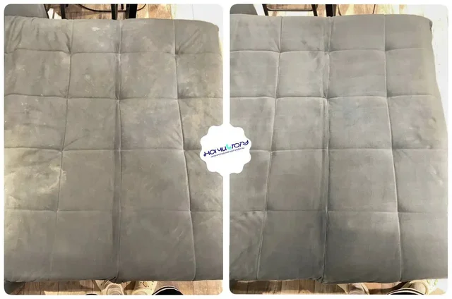 Химчистка дивана с эффектом до и после - Праздничные услуги в Балашиха