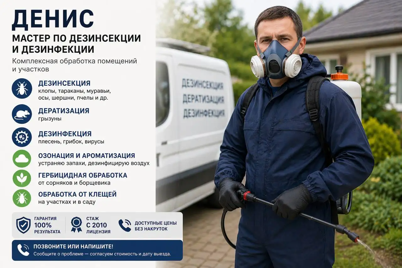 Услуги дезинсекции, дезинфекции и дератизации в Балашихе - Бытовые услуги (Услуги) в Балашиха