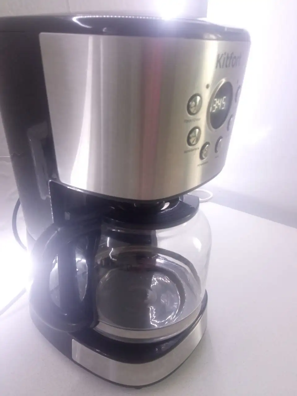 Кофеварка капельная Kitfort KT-728 черная - Техника для кухни (Для дома и дачи) в Балашиха