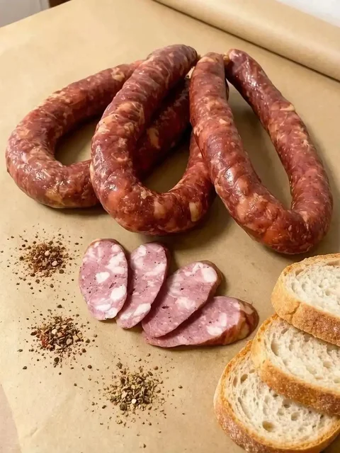 Домашняя Краковская колбаса и ветчина из куриного филе - Еда в Балашиха