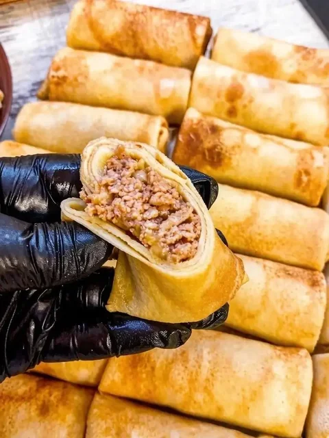 Блинчики с мясным фаршем замороженные - Еда в Балашиха